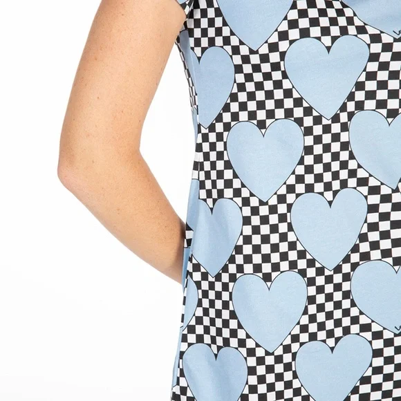 NWT MOSCHINO LOVE ALL OVER HEART DRESS - Picture 3 of 9